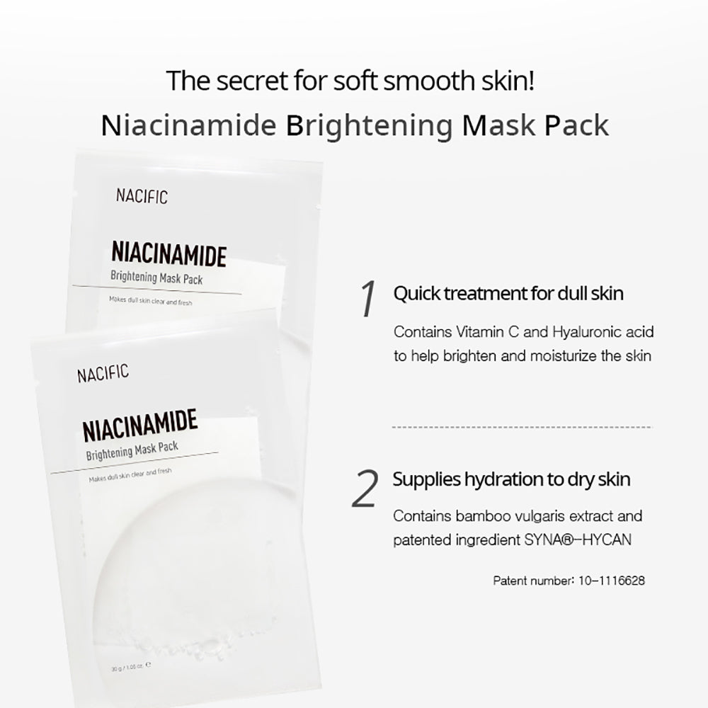 NACIFIC Niacinamide Brightening Mask Pack 10 EA