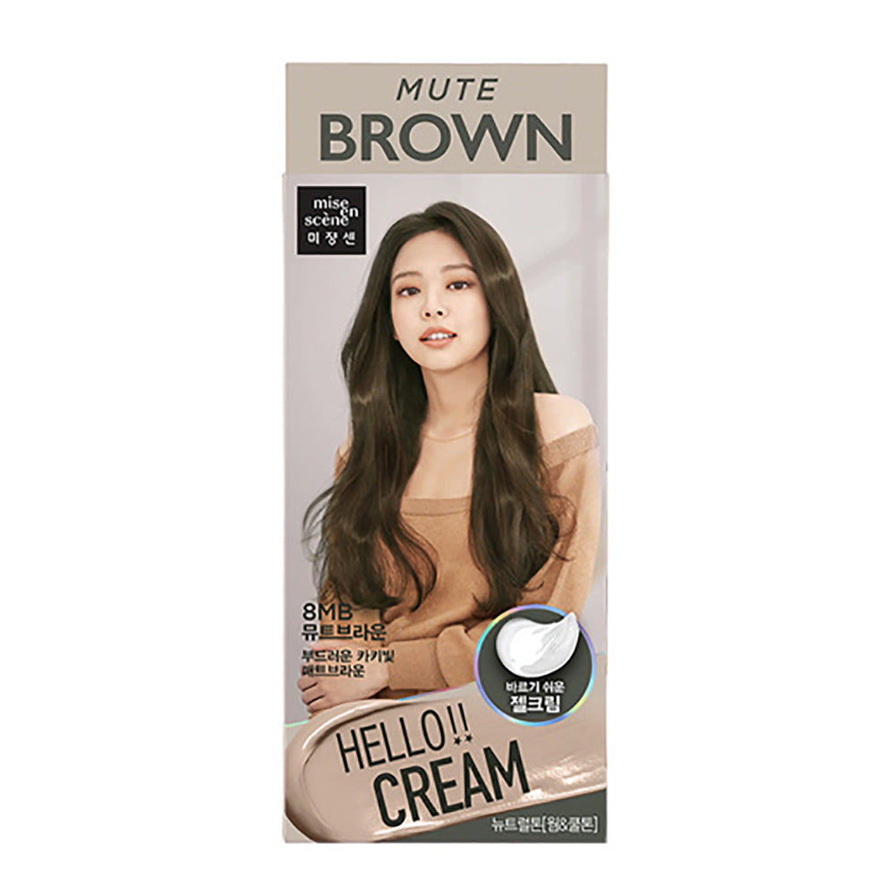 [ MISE EN SCENE ] Hello Cream Color Easy Self Hair Dye - 8MB Mute Brown