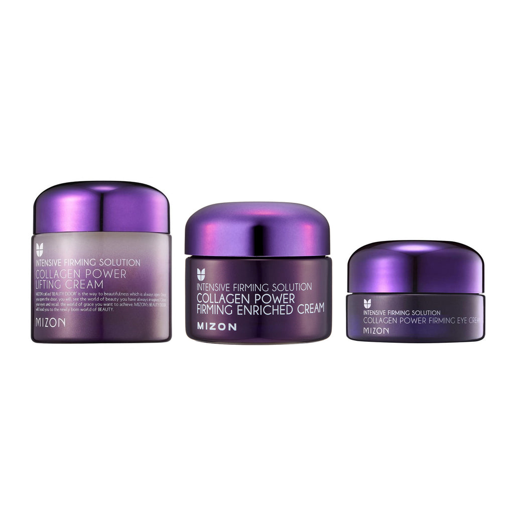 Mizon Collagen Power Lifting Cream, Firming Enriched Cream, Firming Eye Cream Set
