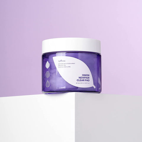 [ ISNTREE ] Onion Newpair Clear Pad Calming Face Toner, 60 Pads, 250ml / 8.45 fl. oz.
