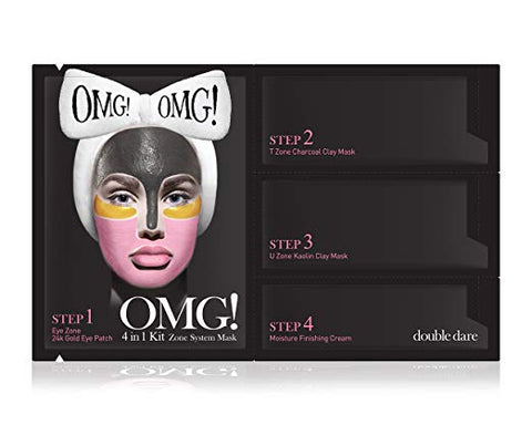 [ DOUBLE DARE ] OMG! 4in1 Kit Zone System Mask - KosBeauty