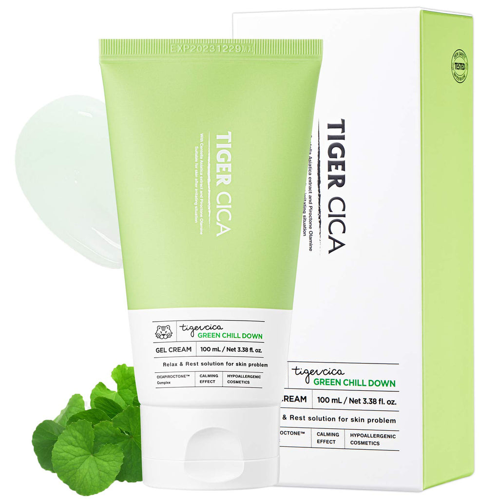 It's Skin Tiger Cica Green Chill Down Gel Cream Soothing Acne Relief, 100ml