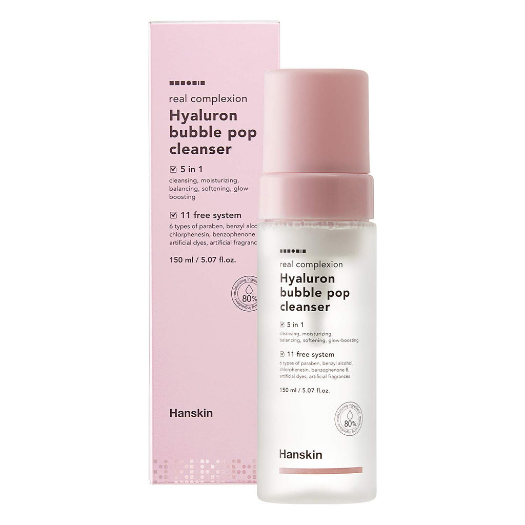 Hanskin Real Complexion Hyaluron Bubble Pop Face Cleanser 150ml