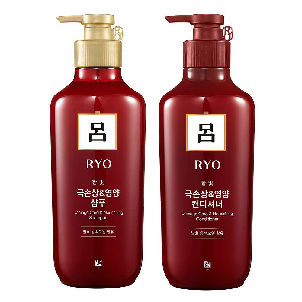 Ryo Damage Care & Nourishing Shampoo and Conditioner Set 550mL