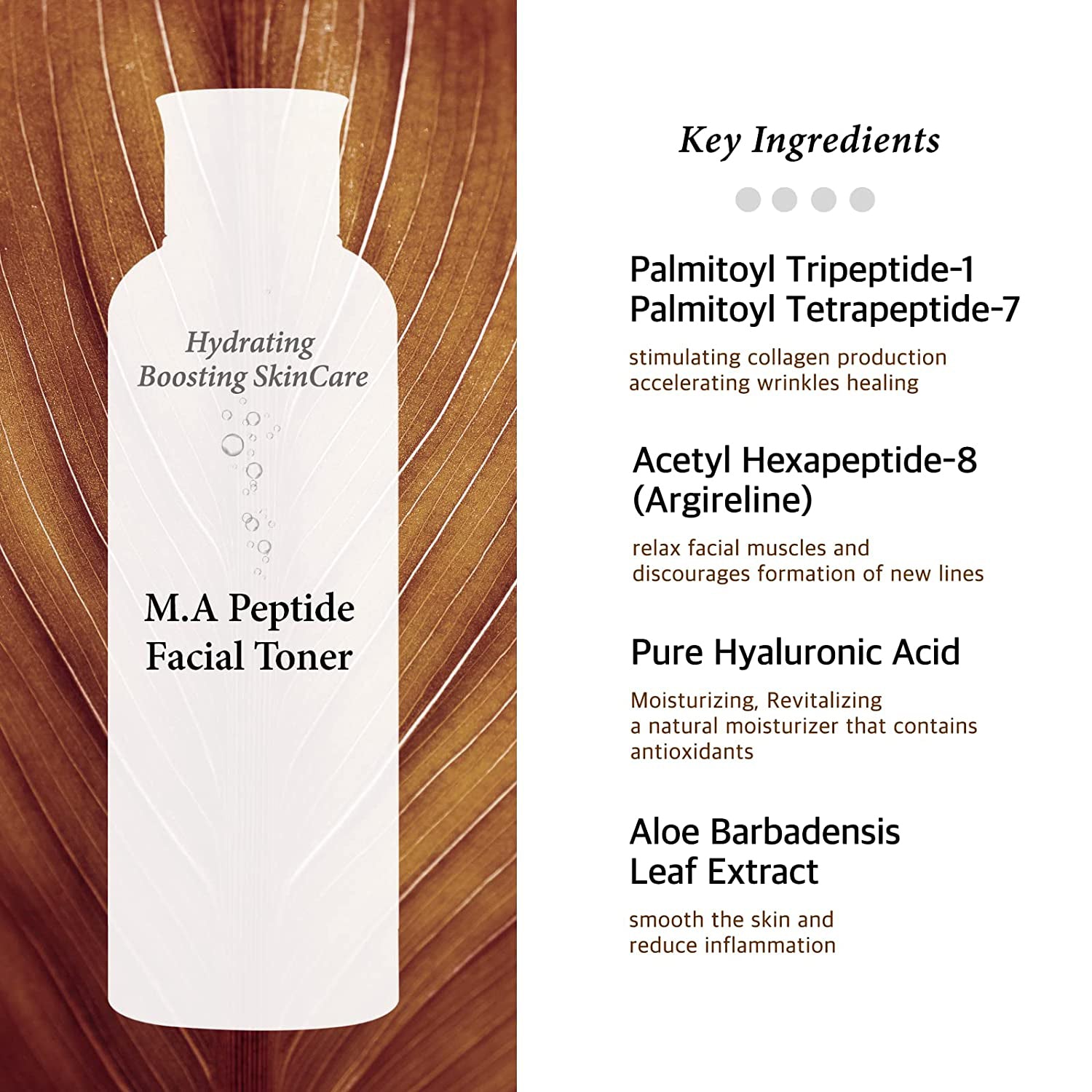 Cos de BAHA Peptide (PT) Anti Aging Facial Toner 200ml