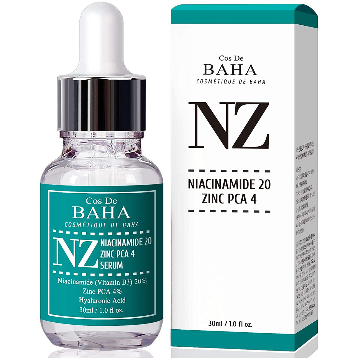 Cos de BAHA Niacinamide 20% Zinc PCA 4% (NZ) Facial Serum 30ml