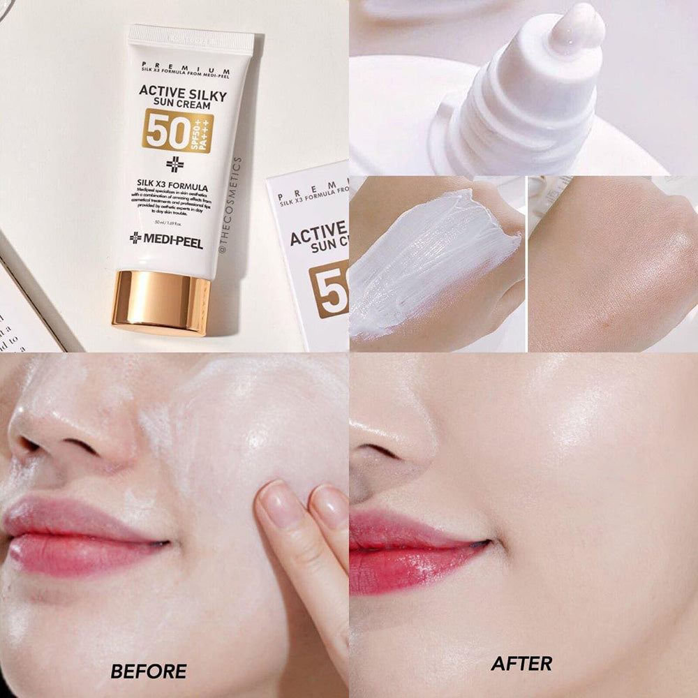 Medi-Peel Active Silky Sun Cream SPF50+ PA+++ 50ml
