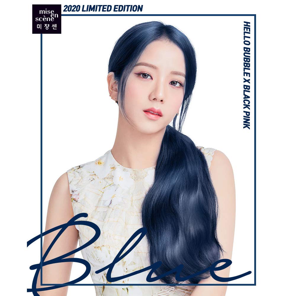 Miseenscene Hello Bubble Foam Color Easy Self Hair Dye, 4B Whale Deep Blue