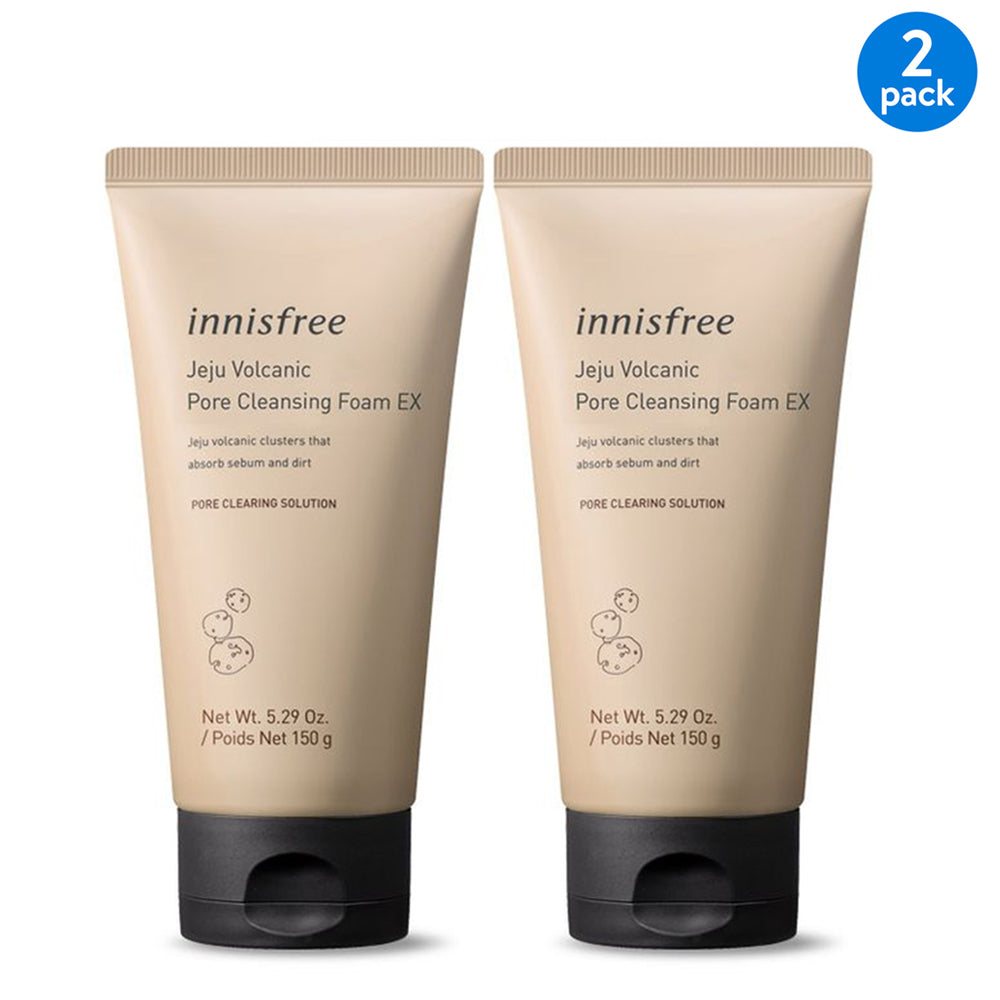 Innisfree Jeju Volcanic Pore Cleansing Foam EX, 150ml (2-PACK)
