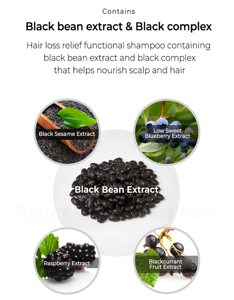 Nature Republic Black Bean Anti Hair Loss Shampoo 300ml