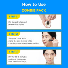 [ Skin1004 ] Zombie Facial Mask Pack & Face Lifting Activator Kit, 8 EA