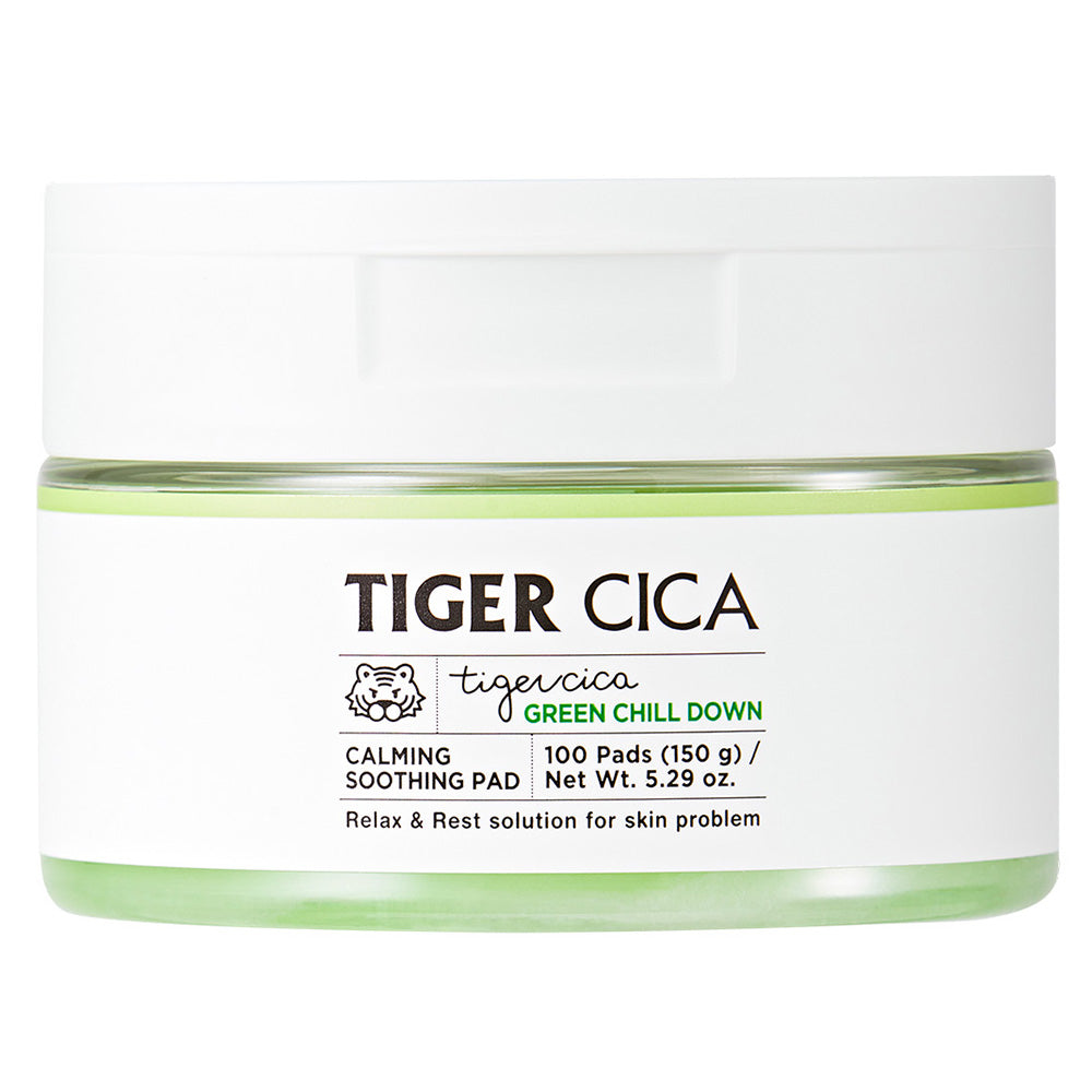 It's Skin Tiger Cica Green Chill Down Calming Soothing Pad, 100EA