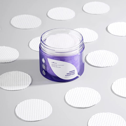 [ ISNTREE ] Onion Newpair Clear Pad Calming Face Toner, 60 Pads, 250ml / 8.45 fl. oz.