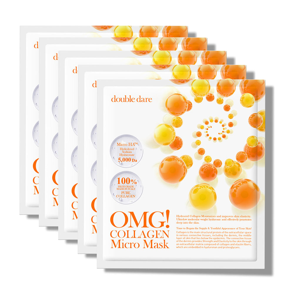 [ DOUBLE DARE ] OMG! Collagen Micro Mask 5 PCS