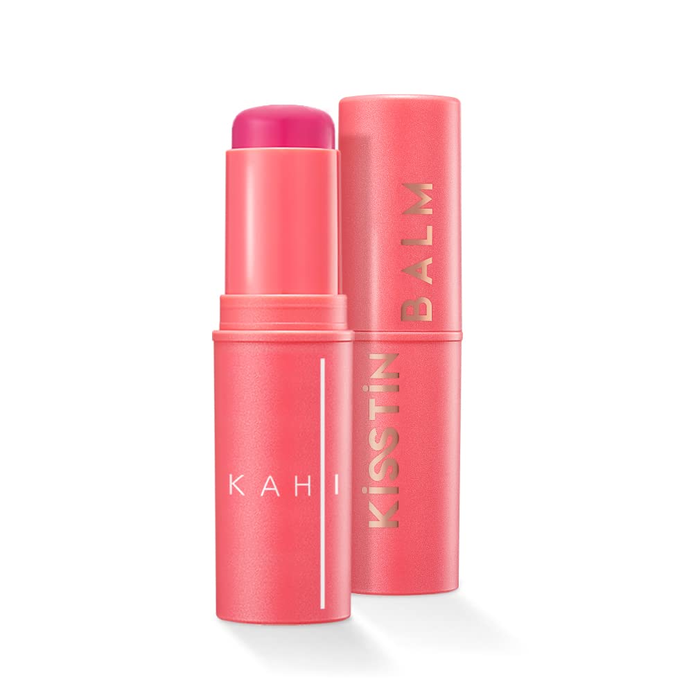 Kahi Seoul Kisstin Balm Pink, 3-in-1 Moisturizer for Lips, Eyes, and Cheeks, 9g / 0.32 oz