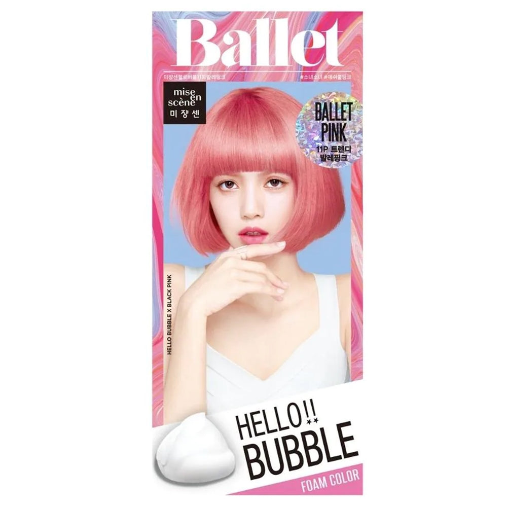 [ MISE EN SCENE ] Hello Bubble Foam Color Easy Self Hair Dye 11BP Ballet Pink