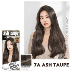 [ MISE EN SCENE ] Hello Bubble Foam Color Easy Self Hair Dye, 7A Ash Taupe Gray