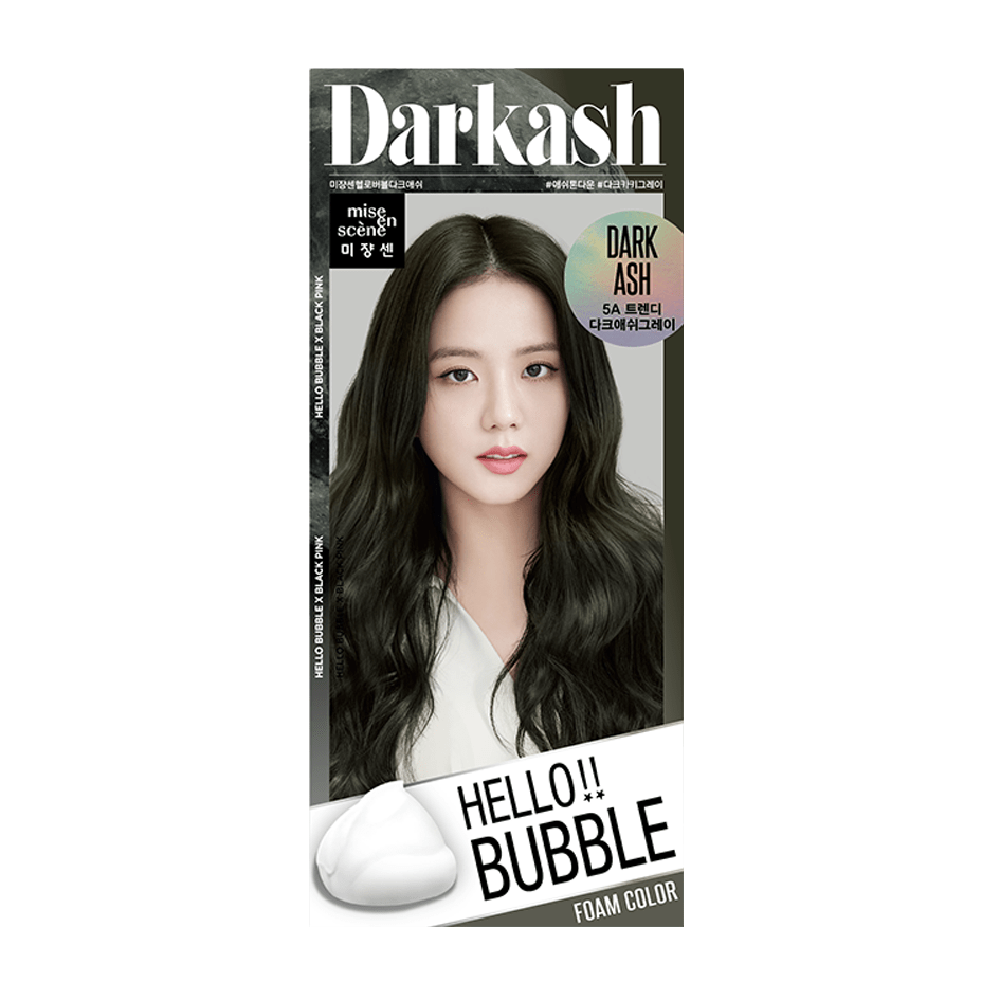 [ MISE EN SCENE ] Hello Bubble Foam Color Easy Self Hair Dye 5A Dark Ash