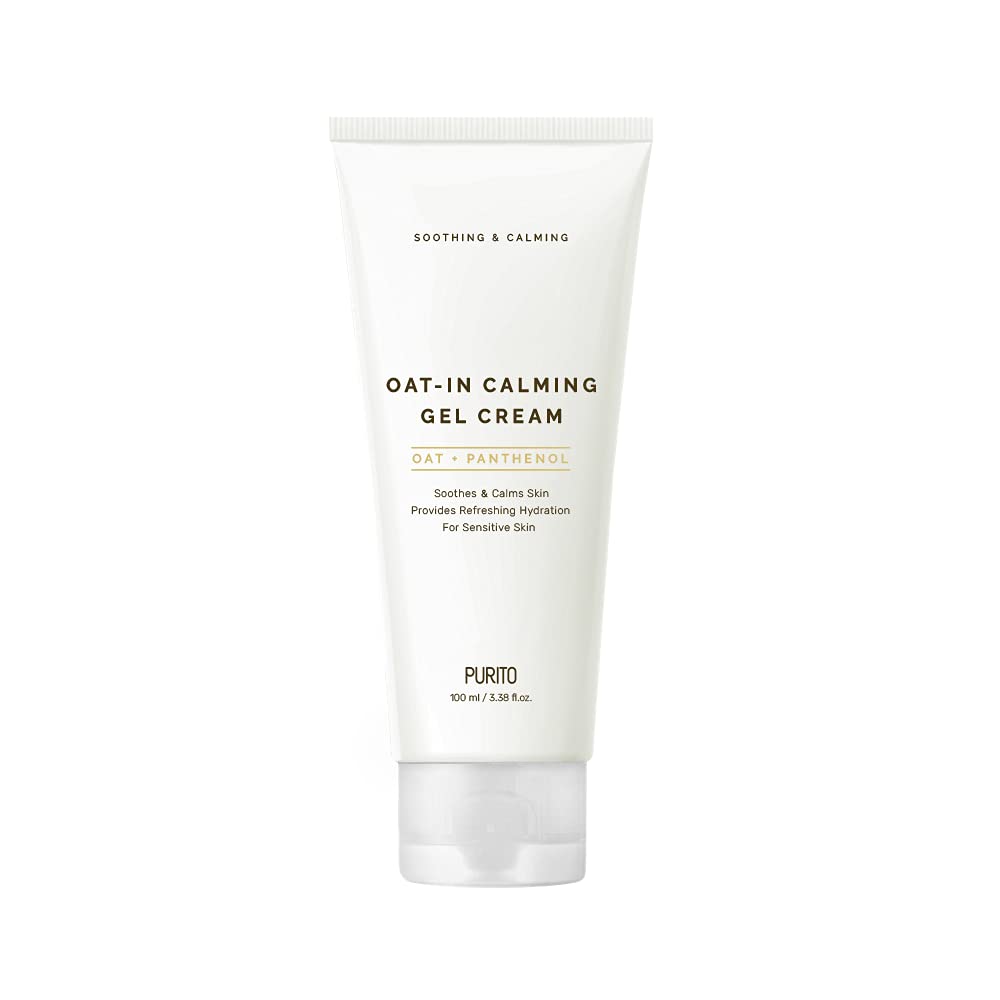 Purito Oat-In Calming Gel Cream Face Moisturizer, Lightweight and Soothing, 100ml / 3.38 fl. oz.