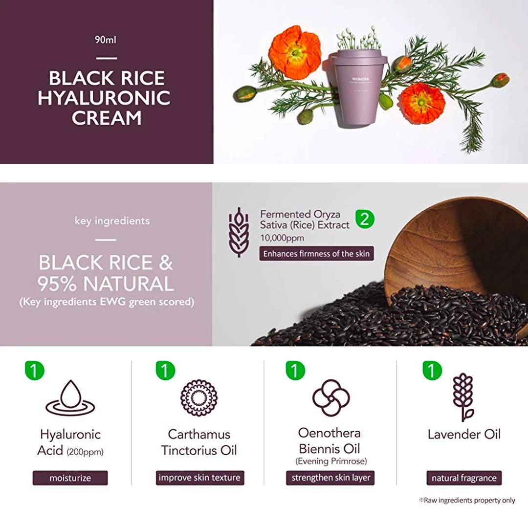 [ HARUHARU ] Wonder Black Rice Hyaluronic Cream 90ml