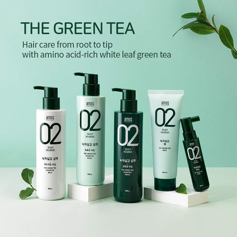 Amos Professional The Green Tea Shampoo Moist Scalp Nourish 500g