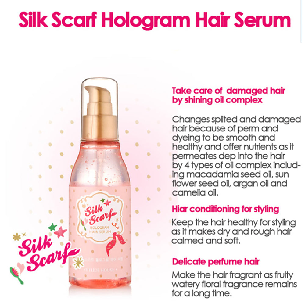 Etude House Silk Scarf Hologram Hair Serum 120ml