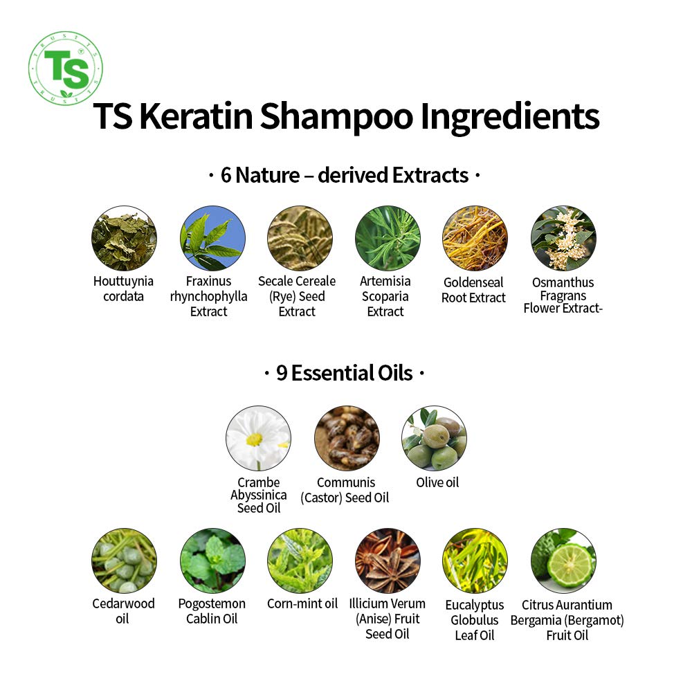TS Keratin Shampoo for Damaged and Dry Scalp 500g