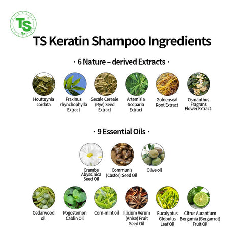 TS Keratin Shampoo for Damaged and Dry Scalp 500g