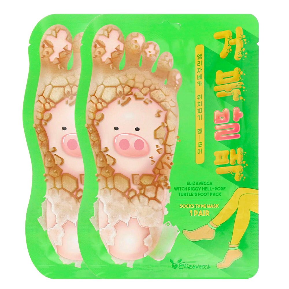 [ ELIZAVECCA ] Witch Piggy Hell Pore Turtle's Foot Pack 1 Pair (2-PACK)
