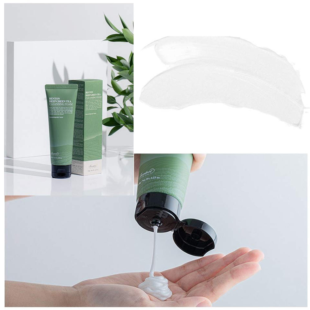 [ BENTON ] Deep Green Tea Cleansing Foam 120g (4.23 oz)