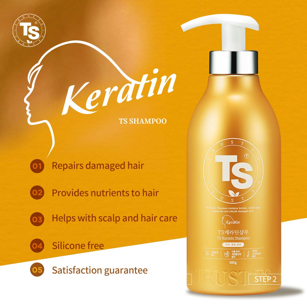 TS Keratin Shampoo for Damaged and 500g