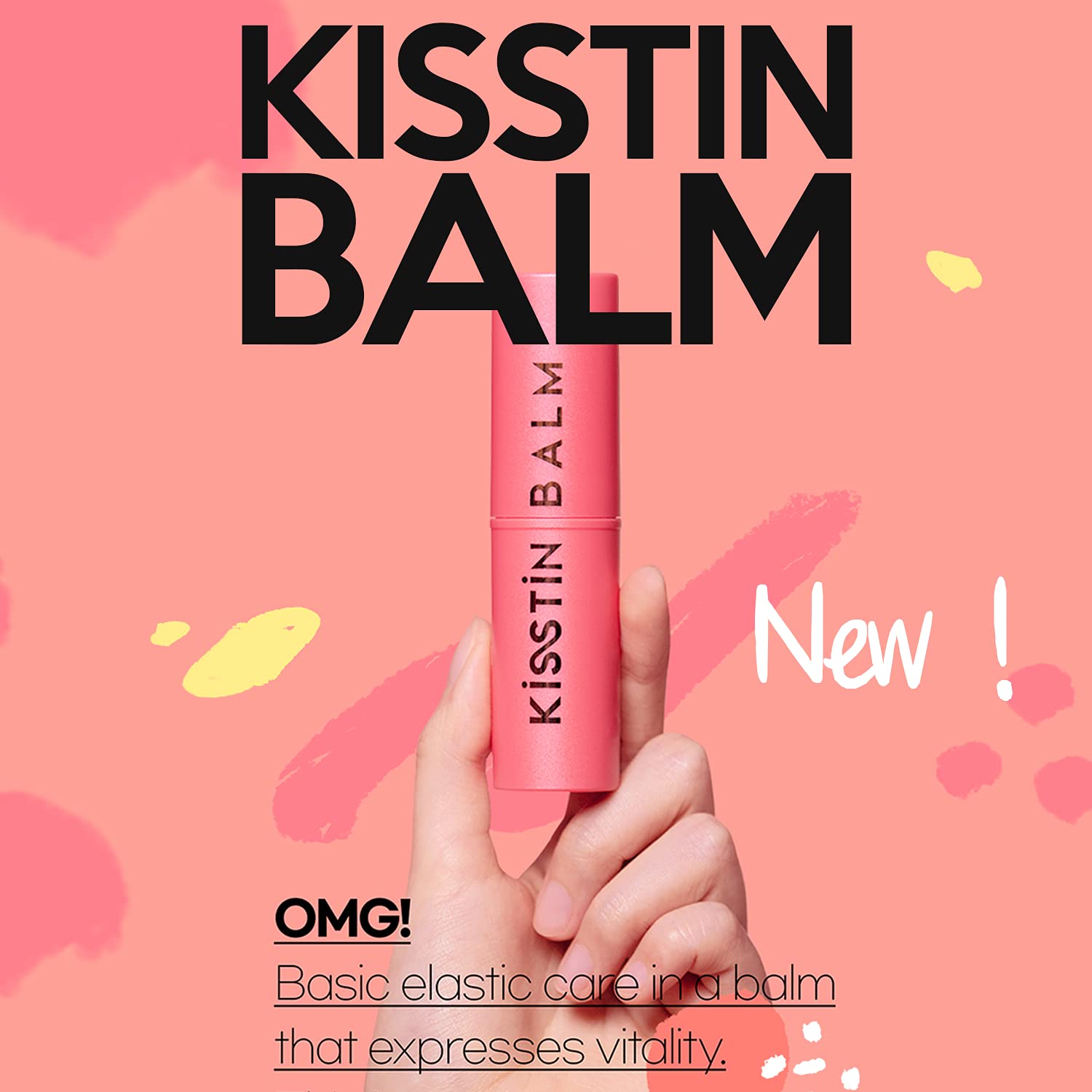 [ Kahi ] Seoul Kisstin Balm Pink, 3-in-1 Moisturizer for Lips, Eyes, and Cheeks, 9g / 0.32 oz