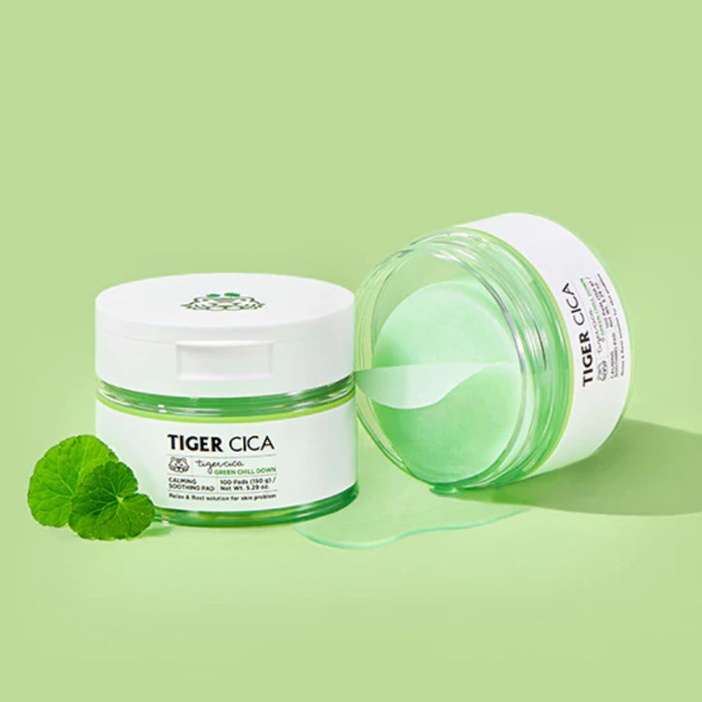 It's Skin Tiger Cica Green Chill Down Calming Soothing Pad, 100EA