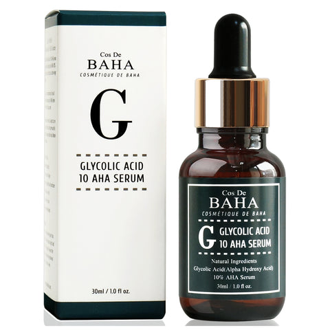 Cos de BAHA Glycolic Acid 10% (G) Facial Serum 30ml