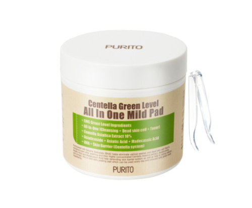 [ PURITO ] Centella Green Level All In One Mild Pad 70 Pads / 130 ml - KosBeauty