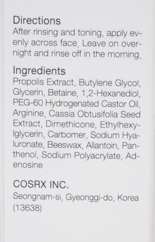 [ COSRX ] Ultimate Moisturizing Honey Overnight Mask 50g - KosBeauty