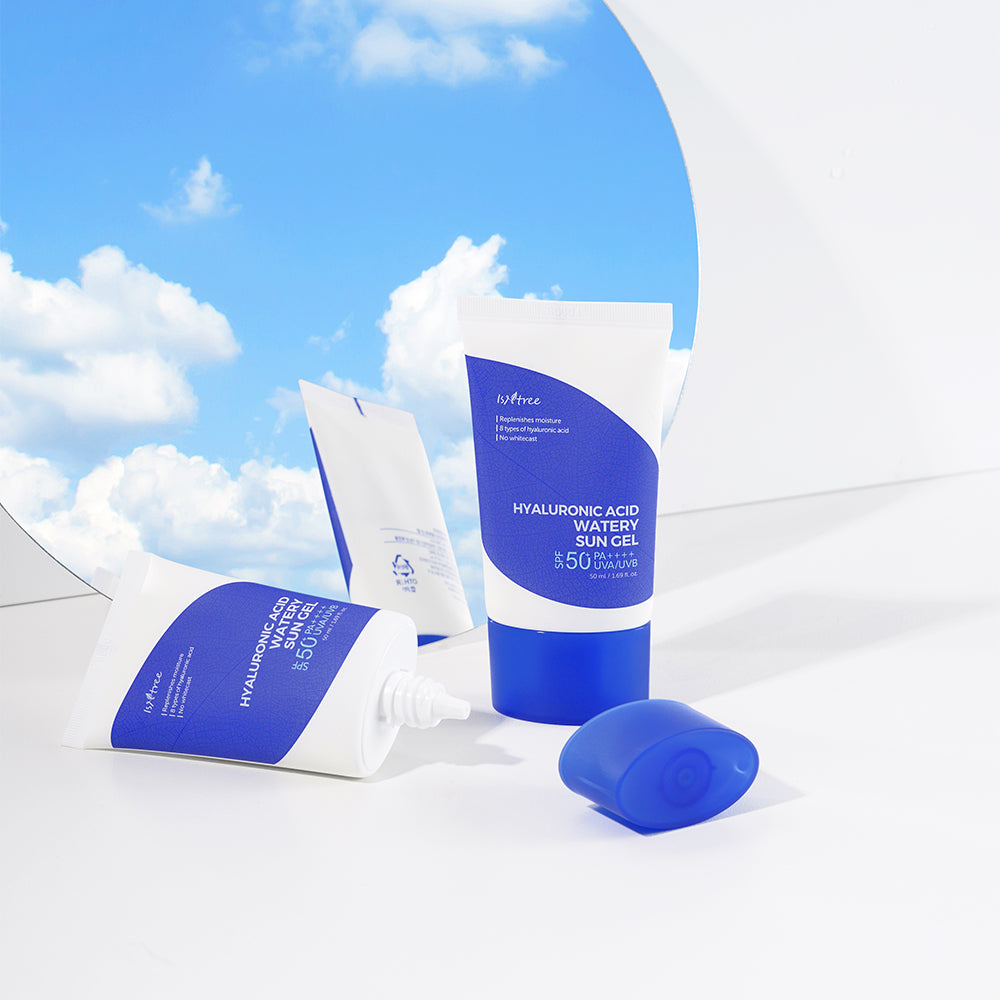 [ ISNTREE ] Hyaluronic Acid Watery Sun Gel Moisturizing Cooling Sunscreen, 50ml x (2-PACK)