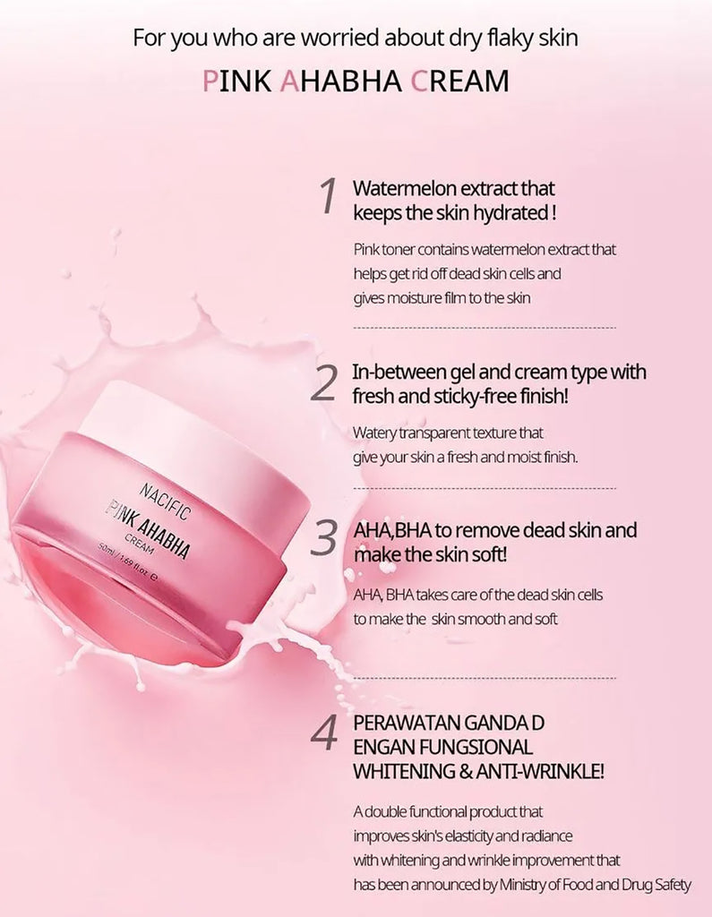 Nacific x Stray Kids Pink AHA BHA 4-Piece Skincare Set, with Photocards 8 PCS Full Set