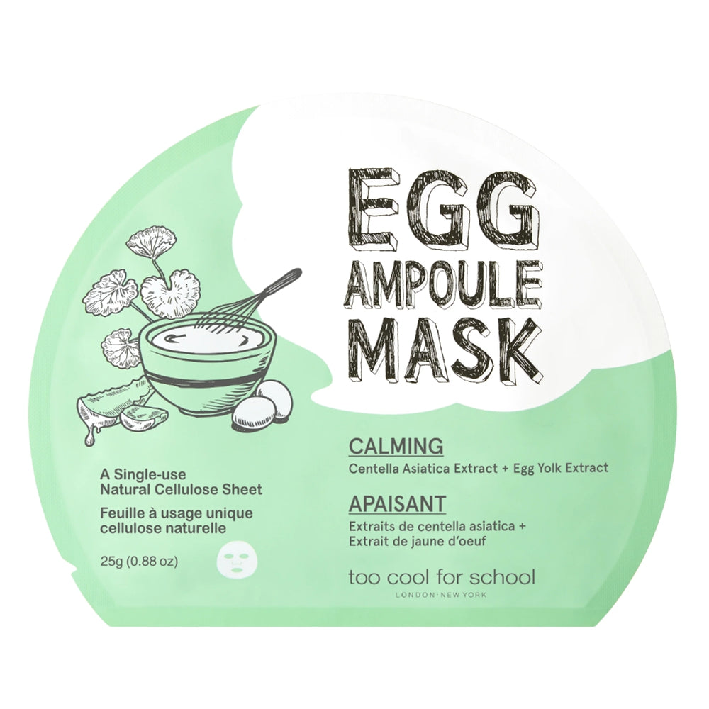 Too Cool For School Egg Ampoule Cica Mask Set, 5 PCS
