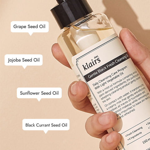 DearKlairs Gentle Black Fresh Cleansing Oil 150ml
