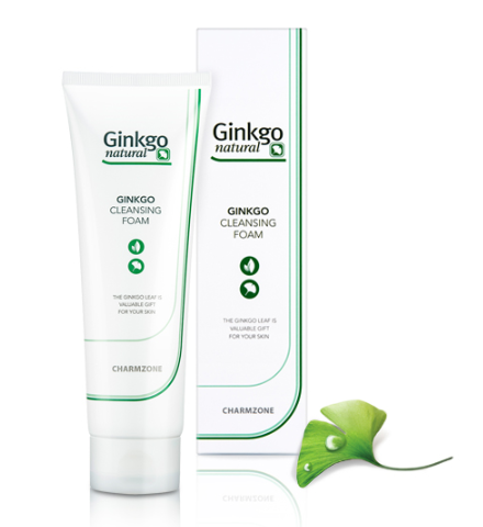 CHARMZONE Ginkgo Natural Cleansing Foam 180 ml - KosBeauty