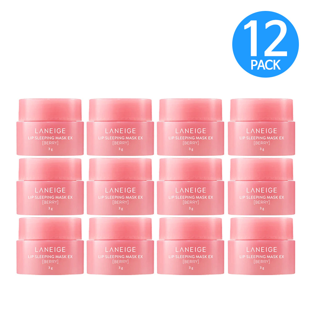 Laneige Lip Sleeping Mask Berry EX Mini 3g (12-PACK) Travel Size