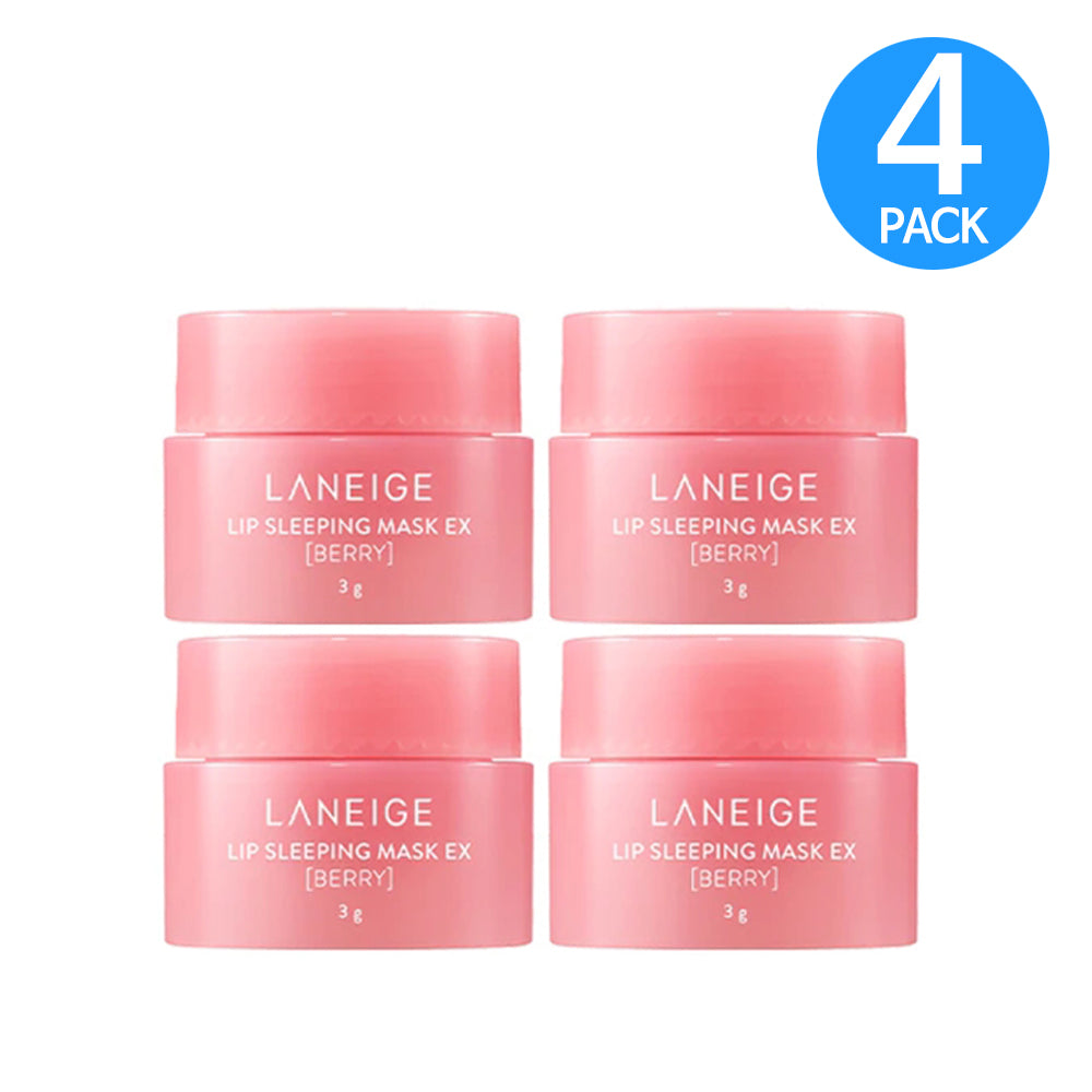 Laneige Lip Sleeping Mask Berry EX Mini 3g (4-PACK) Travel Size