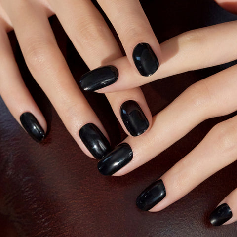 [ KOSBEAUTY ] Breathable Nail Polish, Onyx Black, 0.3 fl oz.