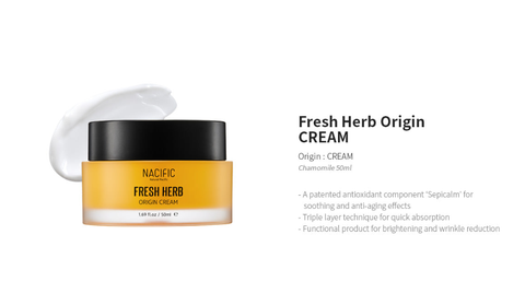 [ NACIFIC ] Fresh Herb Origin Cream 1.69 oz / 50 ml - KosBeauty