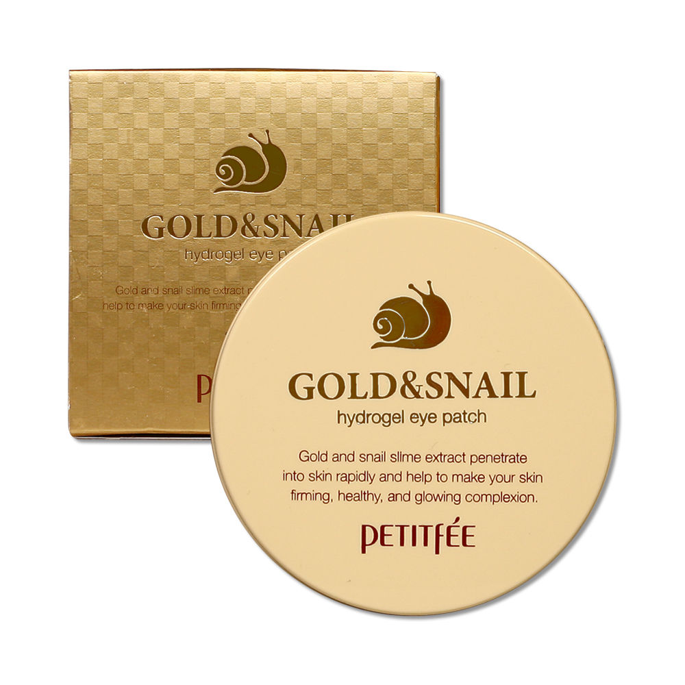 [ Petitfee ] Gold & Snail Hydrogel Eye Patch (60ea) - KosBeauty