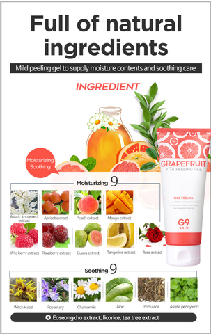 [ G9SKIN ] Grapefruit Vita Mild Peeling Gel 150 ml - KosBeauty