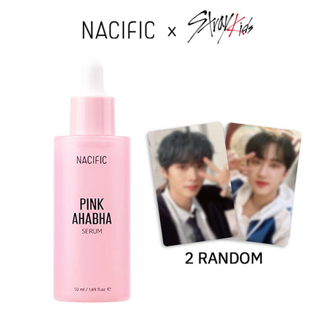 [ NACIFIC ] x Stray Kids Pink AHA BHA Serum 50ml + Stray Kids Photo Cards 2 PCS
