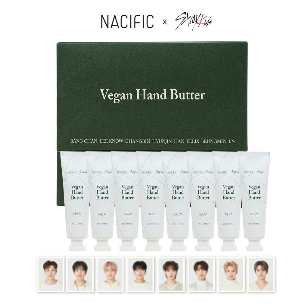 Nacific x Stray Kids Vegan Hand Butter 8 PCS Set, with 8 PCS Photo Cards