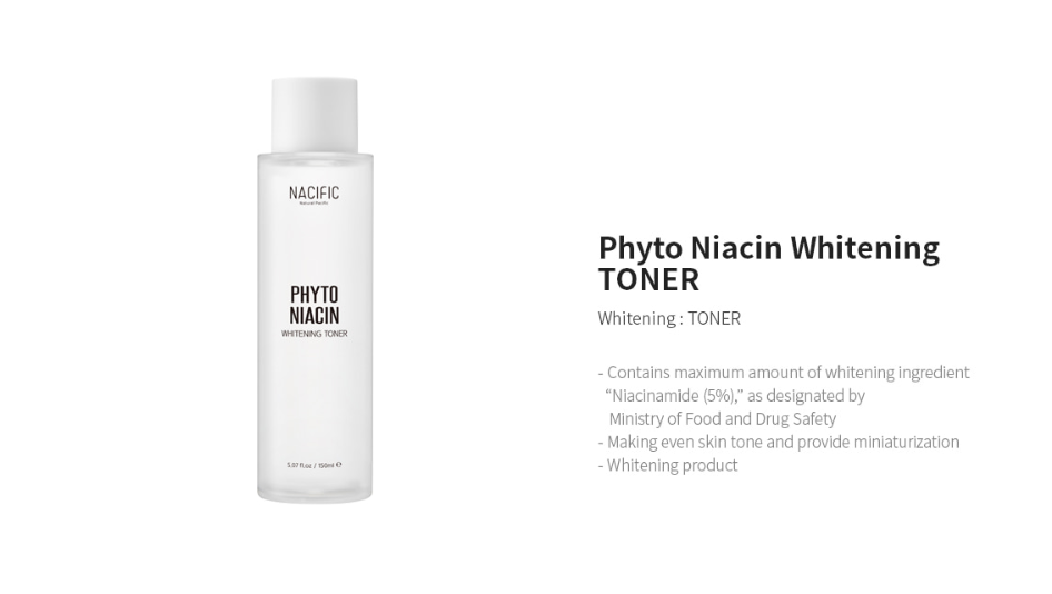[ NACIFIC ] Phyto Niacin Whitening Toner 5.07 oz / 150 ml - KosBeauty